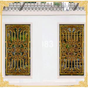 Bông gió nhôm đúc hoa lá mẫu 79B